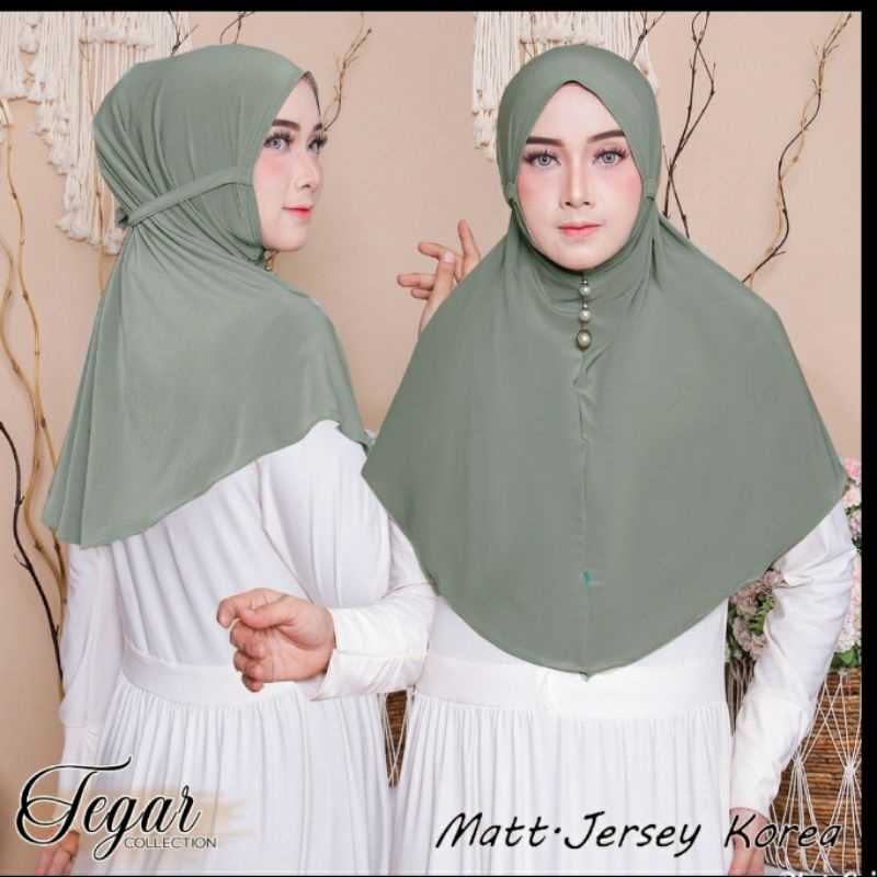 Kerudung Instan Jersy Premium Siria Tali by Tegar hijab