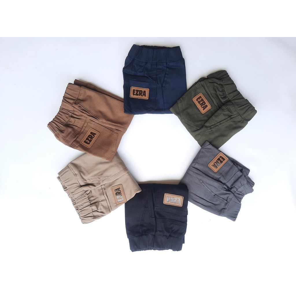 Celana Anak Chino Panjang Melar Twill Stretch Usia 1-9 Tahun