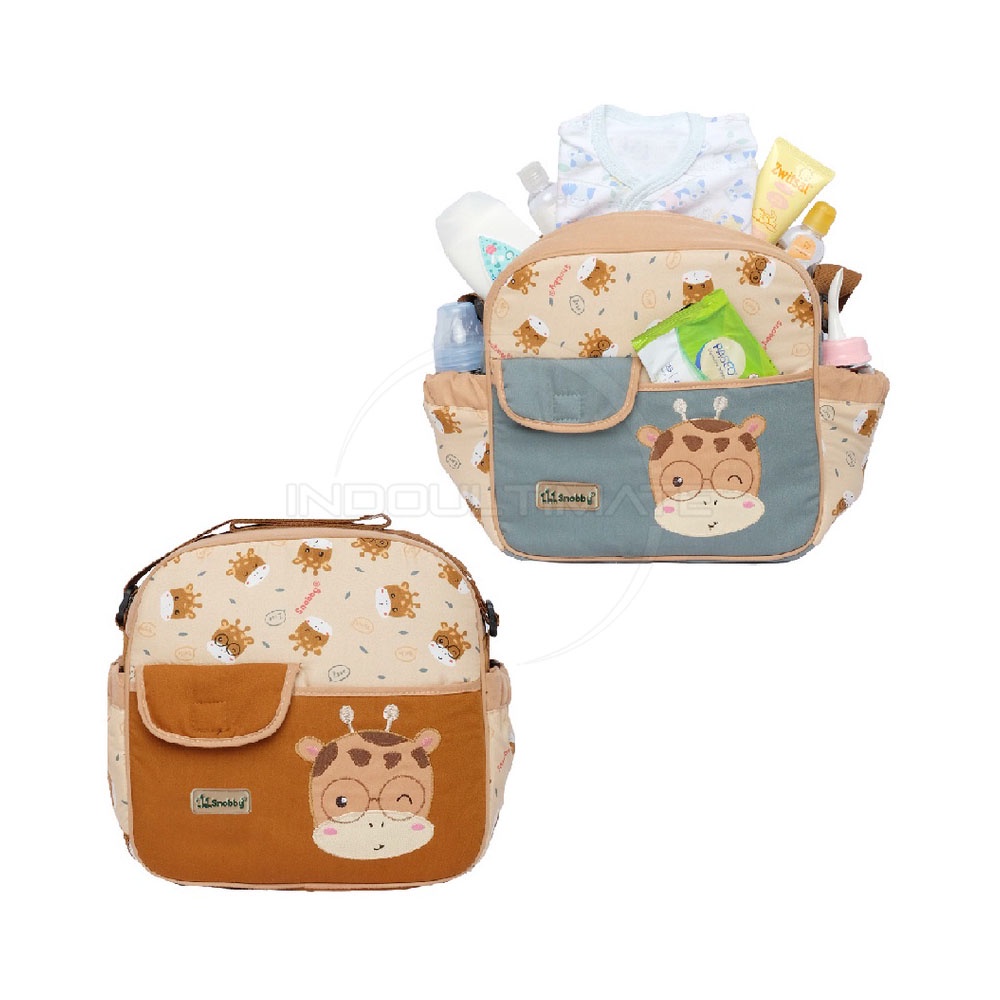 Tas Bayi Motif Bordir SNOBBY (Small) BY-146 Tas Popok Bayi TWIZA SERIES Tas Perlengkapan Bayi Tas Diaper Bayi Diaper Bag Mommy Bag Tas Botol Susu Bayi Tas Popok Bayi