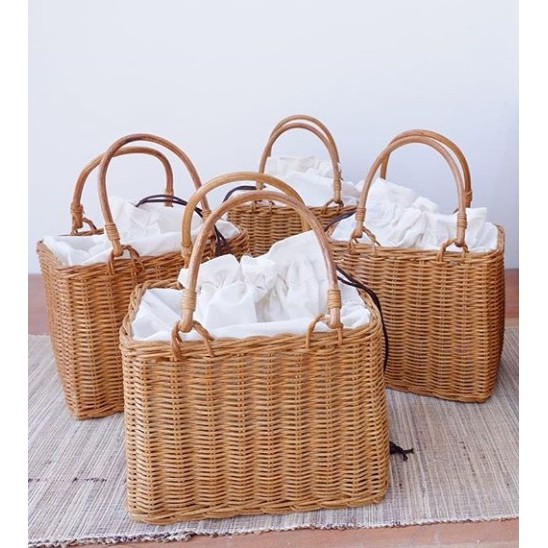 Tas Rotan Jinjing Hand Bag Wanita