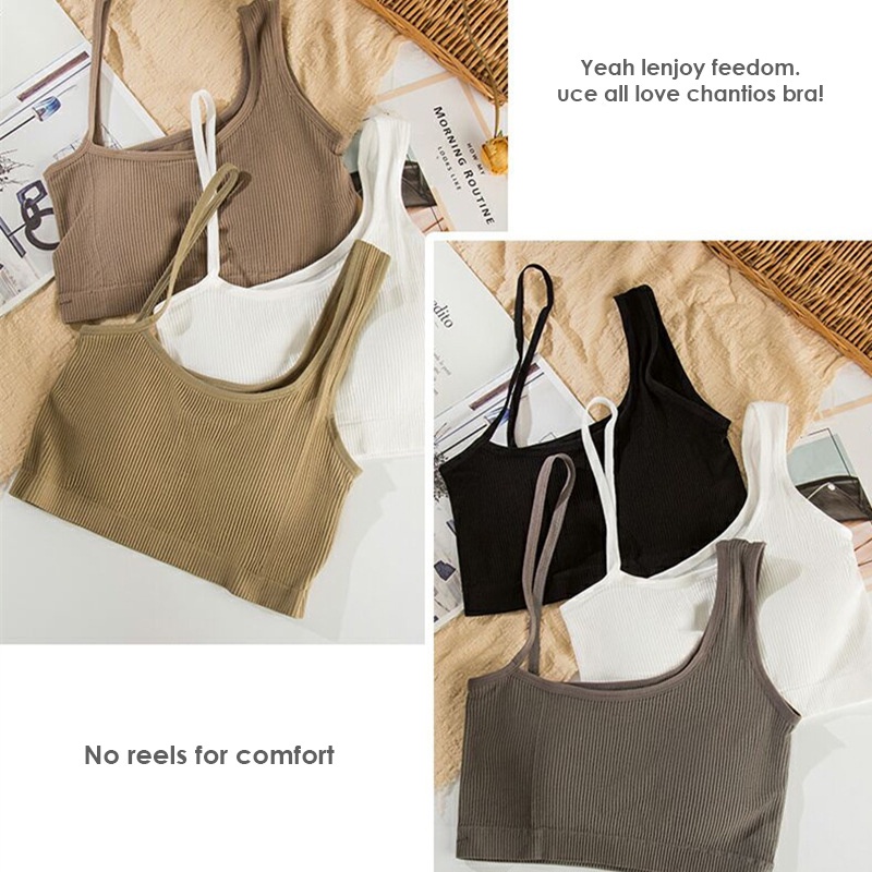 CJBH-HS TINO Tanktop Crop Halter neck Top Bra dalaman Wanita Import