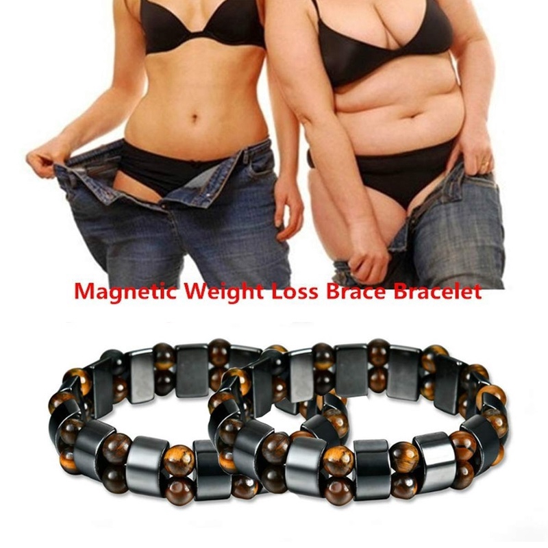 Gelang Warna Mewah Terapi Kesehatan Magnetik Hematite Penurunan Berat Badan Anti Kelelahan Bangle