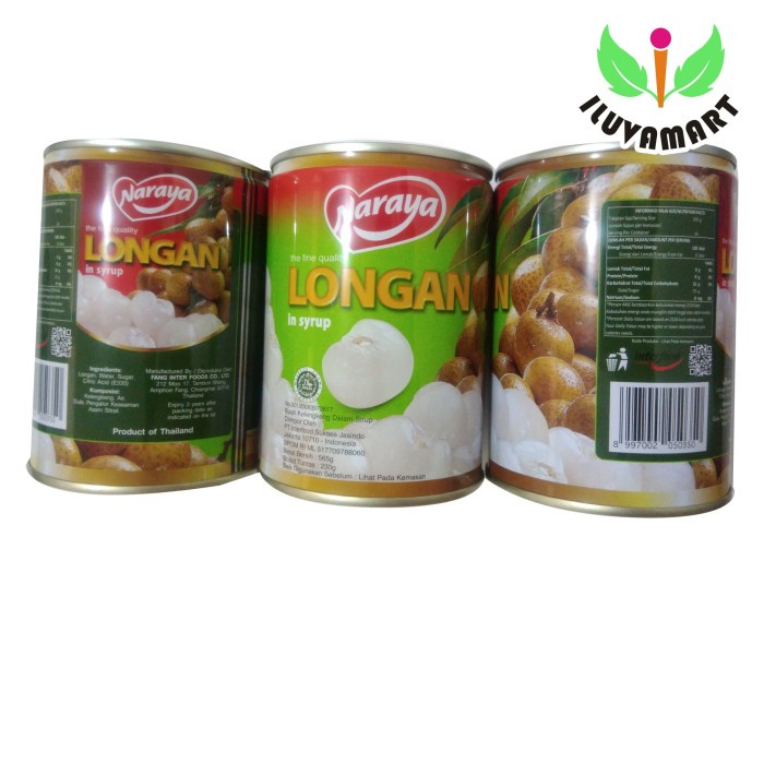 

Kalengbuah- Naraya Longan In Syrup 565Gr Buah Kelengkeng Sirup Mudah Buka Lengkeng -Buah-Kaleng.