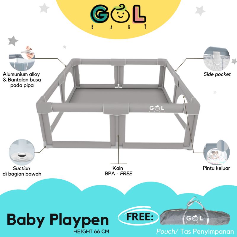 baby playpen Kolam Mandi Bola Anak keranjang mandi bola Pagar Anak Keselamatan Barrier bumper