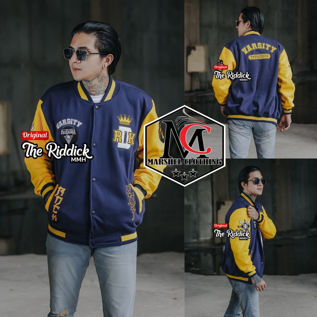 RCL - Jaket Varsity Baseball Pria Wanita - Varsity Jacket Vintage Baseball Original Skullend Baseball Pria Wanita