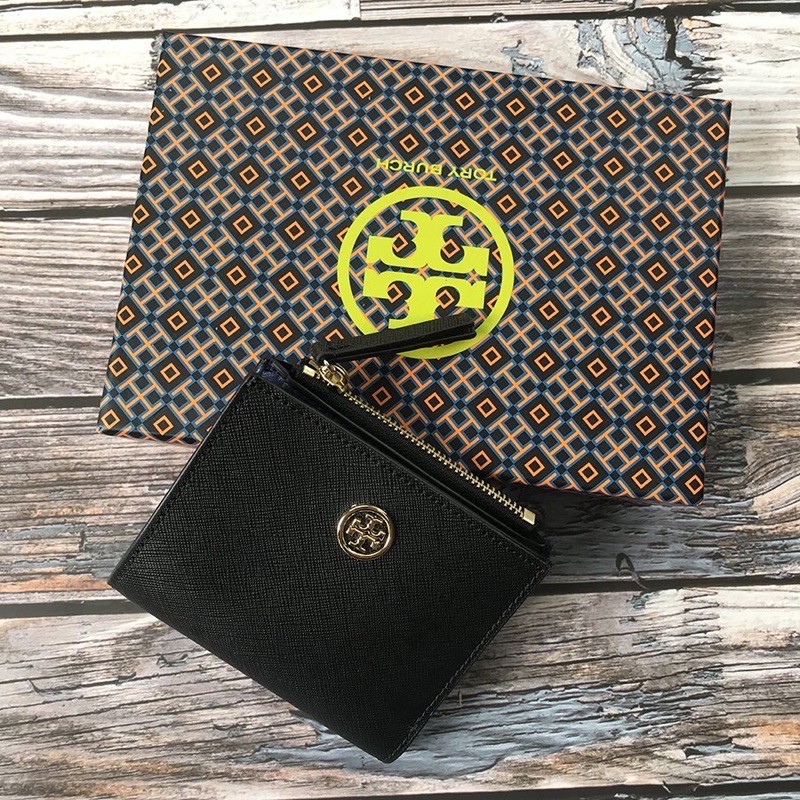 Dompet cewek mini tory burch original robinson bifold dompet kecil dompet lipat wanita tas dompet kecil