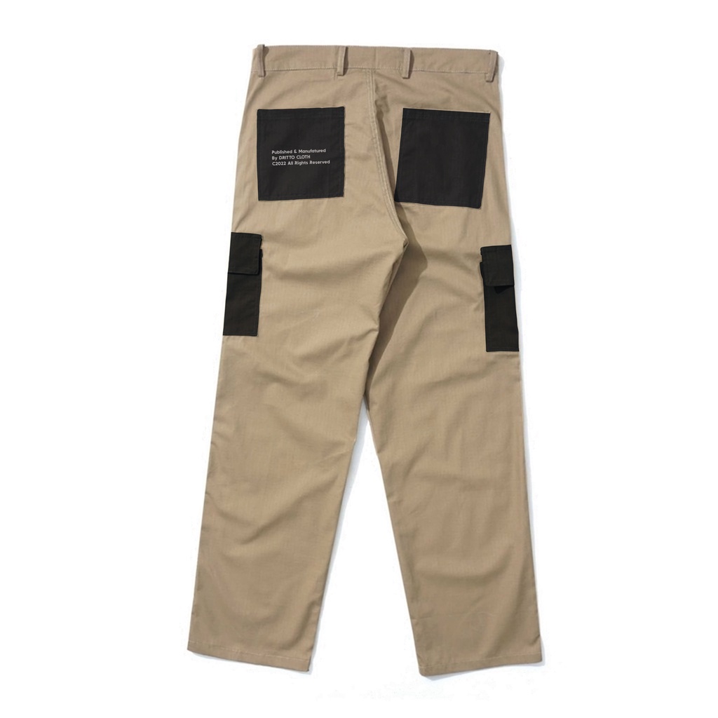 Dritto Long Pants Cargo - Celana Cargo Panjang &quot;CARGOISME&quot; - Brown