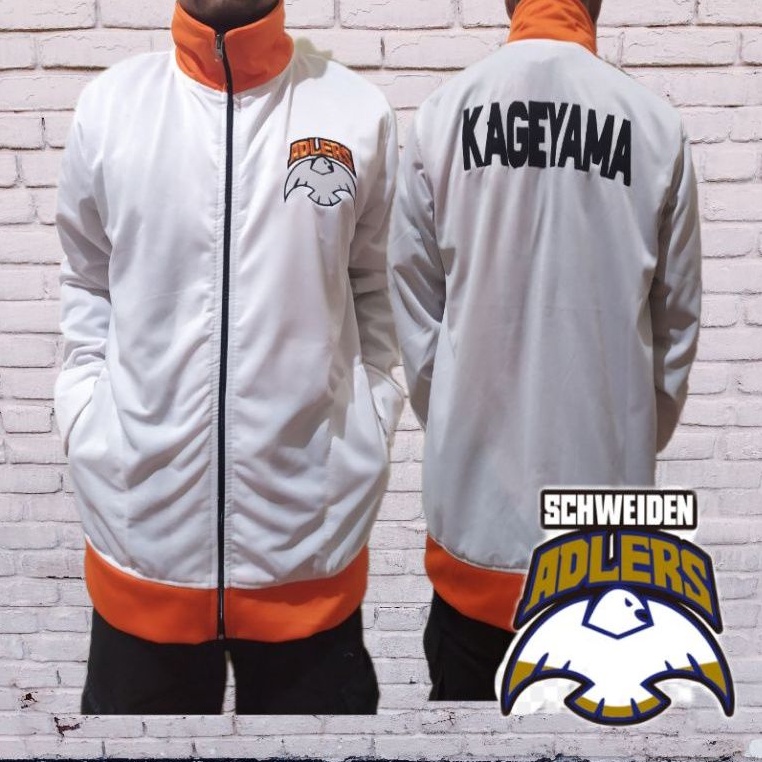 jaket anime haikyuu karasuno team adlers  schweiden kageyama