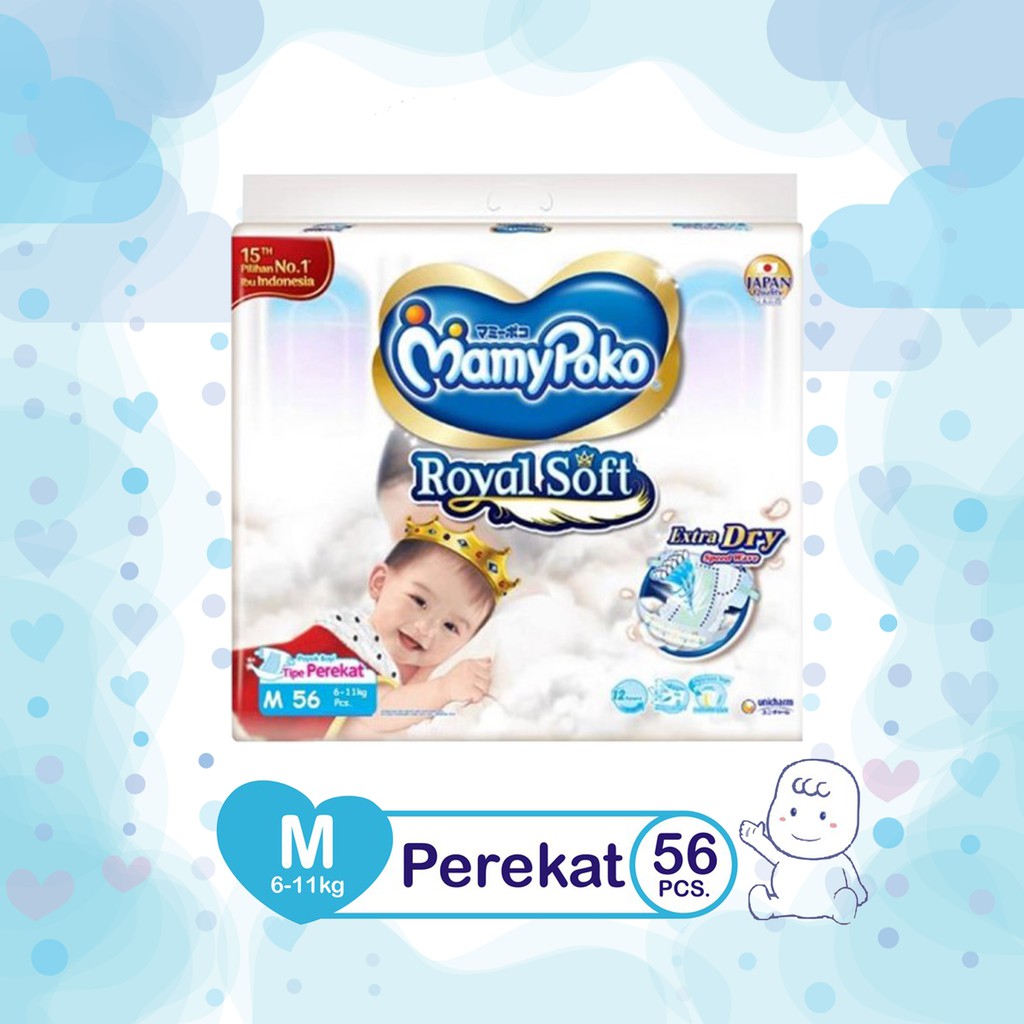 Mamypoko Royal Soft M56 - Mamypoko Royal Soft Perekat M 56