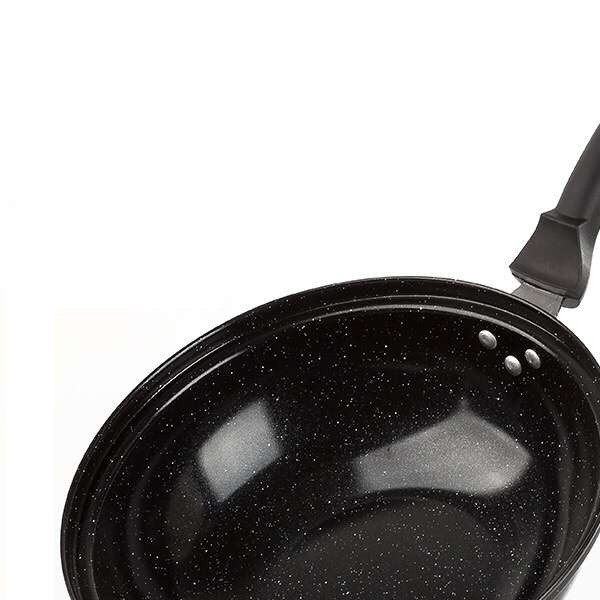 KOREAN MARBLE WOK PAN - 30CM