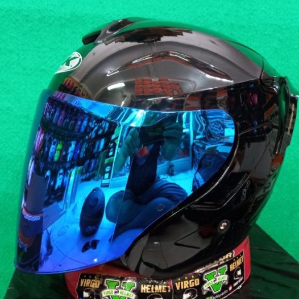 INK HELM DYNAMIC BLACK GLOSSY PAKET GANTENG