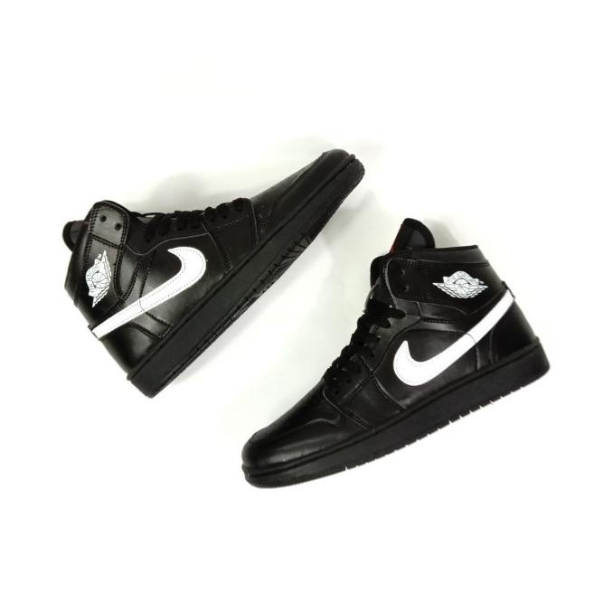 Sepatu Sekolah Hitam Putih Anak Remaja Dewasa SD SMP SMA Jordan Baru