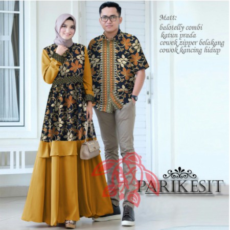BAJU BATIK COUPEL CAPEL TUNIK KEMEJA SARIMBIT PASANGAN SERAGAM KERJA