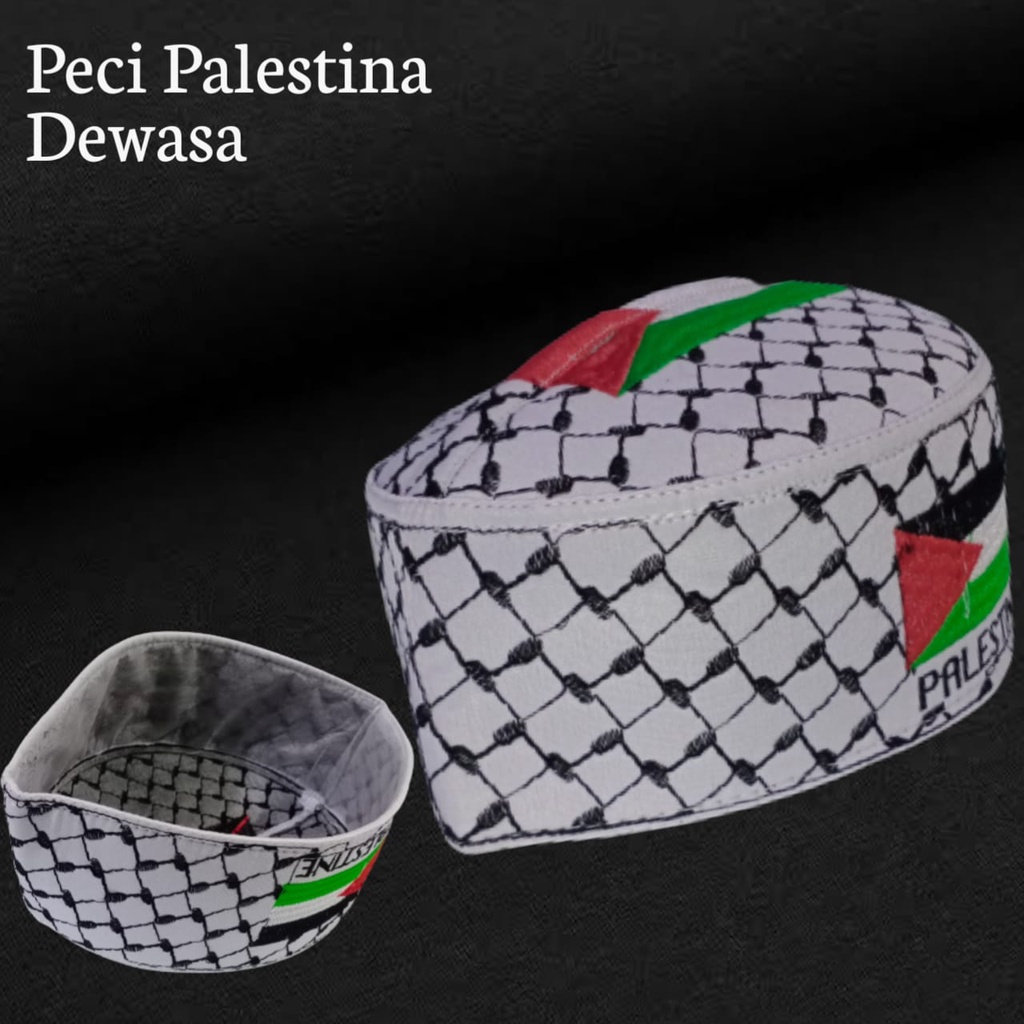 Peci palestine original/peci palestine bordir/peci palestine harga grosir