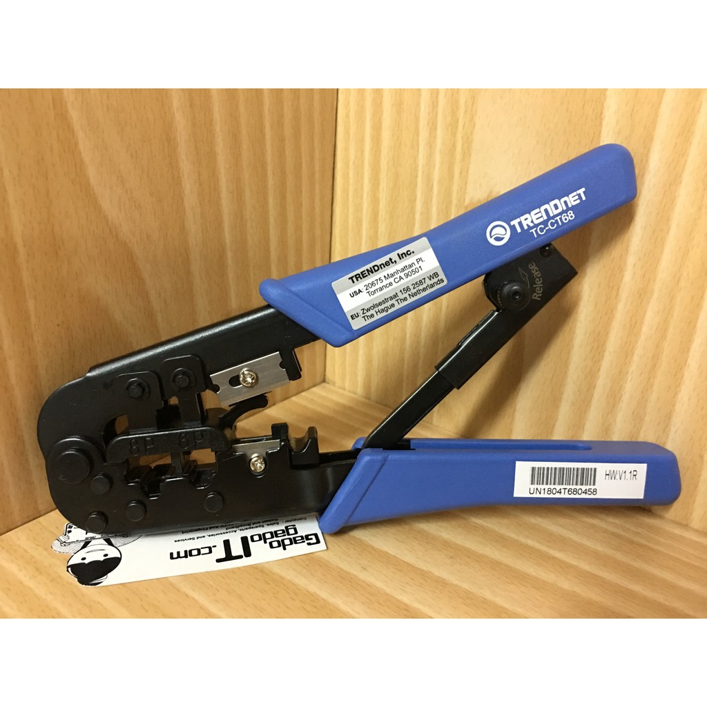 Trendnet Tc Ct68 Professional Crimping Tool Rj45 Rj11 Tang Krimping Tools Cat5 2 In 1 Shopee Indonesia