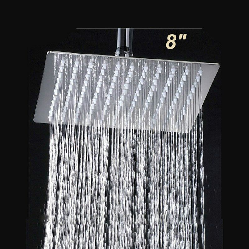 Bathe Project Kepala Shower mandi Bentuk Kotak 8 Inch mk-701 - Silver