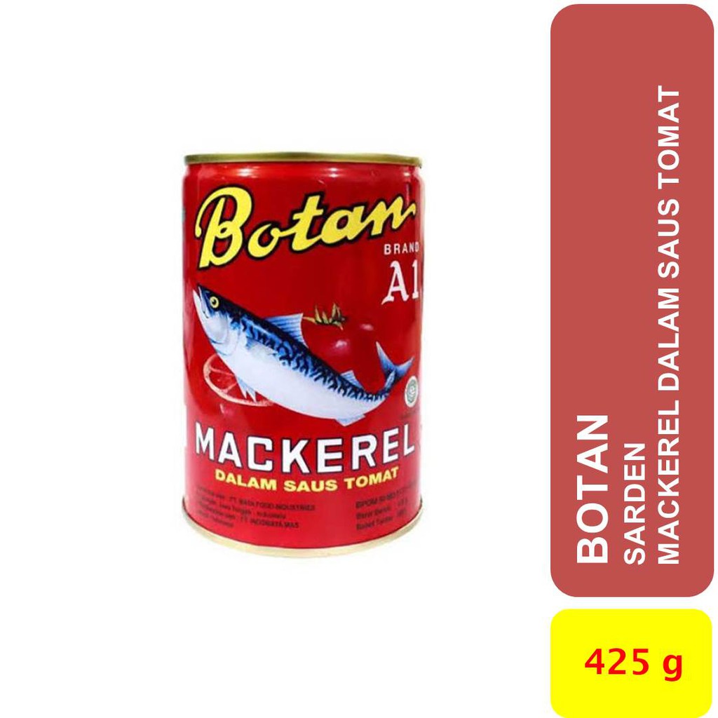 

Sarden Mackerel dalam Saos Tomat 425 g merk BOTAN BRAND