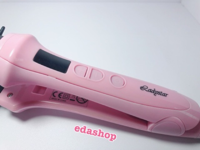 Catokan Terbaru Ladystar Pink Brush 2in1 LS-608 , bisa catok lurus , blow n curly , dijamin bagus