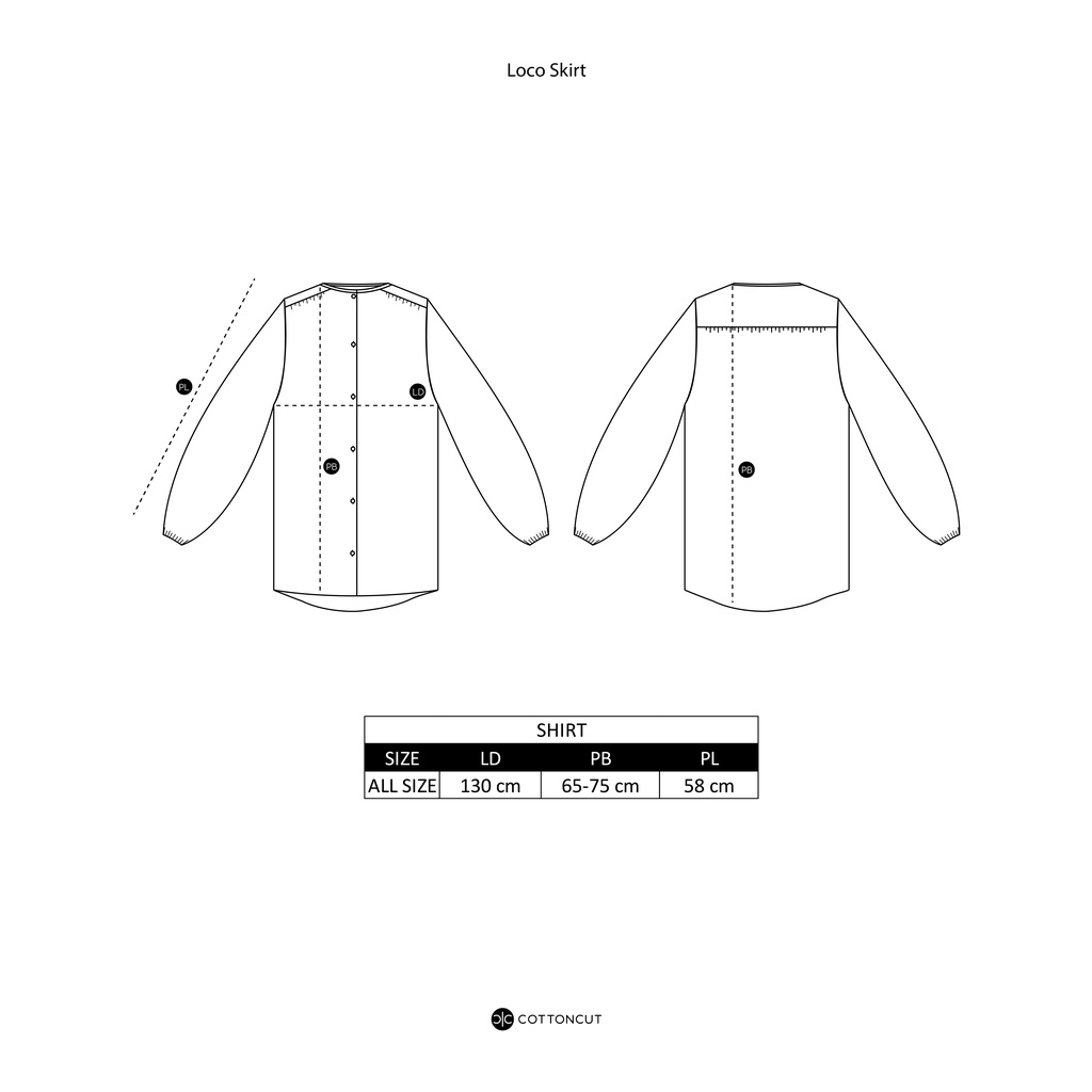 Cottoncut Loco Shirt Kemeja Wanita Shirt Crinkle