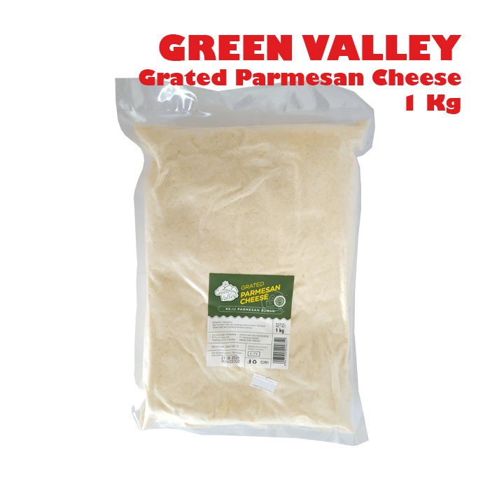 GREEN VALLEY Grated Parmesan Cheese keju parmesan bubuk halal 1 Kg