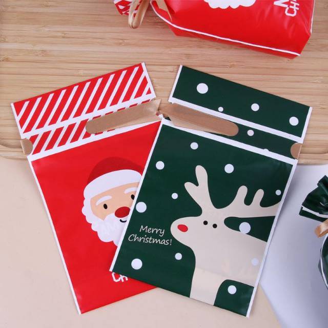 ( 5 pcs  ) Goodie bag christmas  kemasan hadiah Natal / kemasan souvernir