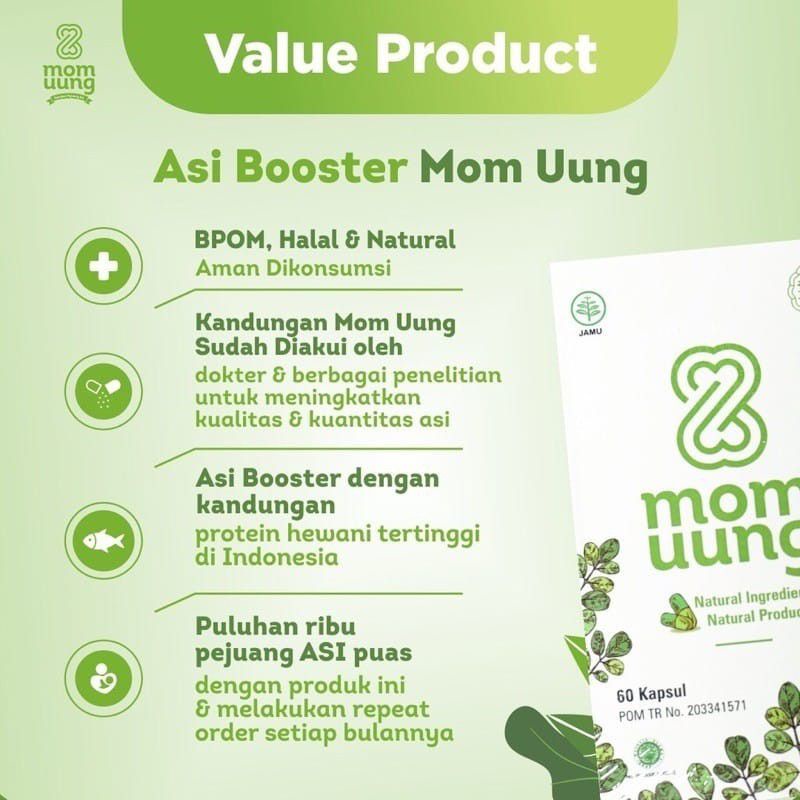 KELORCAP MOM UUNG / ASI BOOSTER PELANCAR ASI MOM UUNG