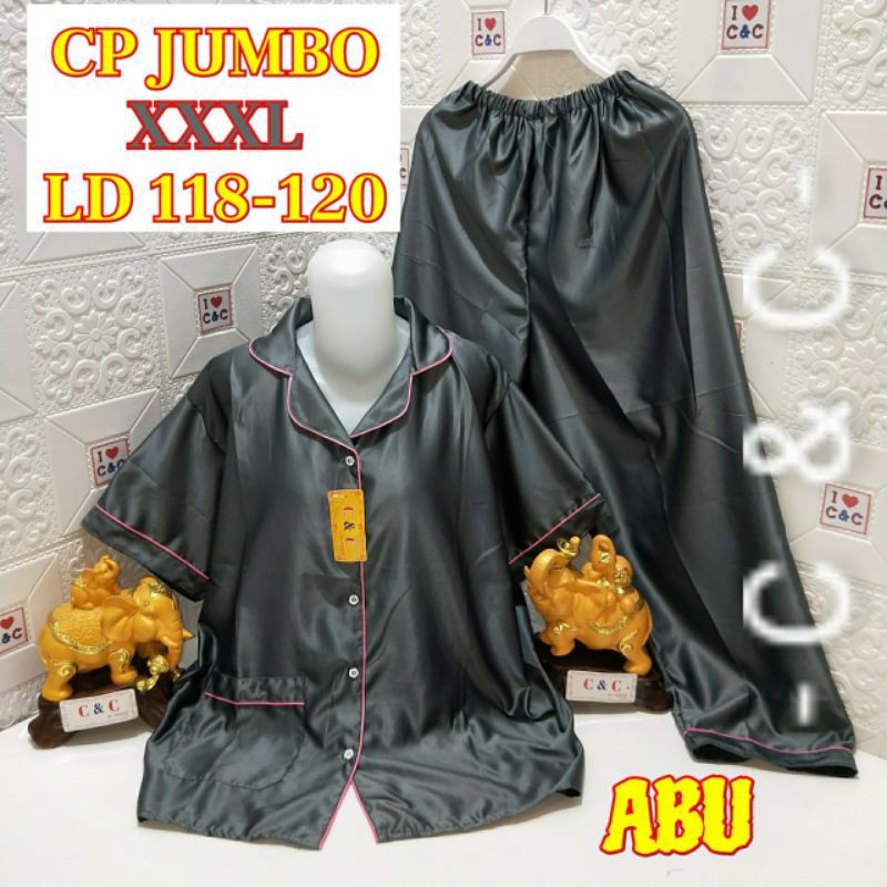 CNC - Baju Tidur Piyama Wanita Dewasa CP Jumbo Satin Velvet Ld120