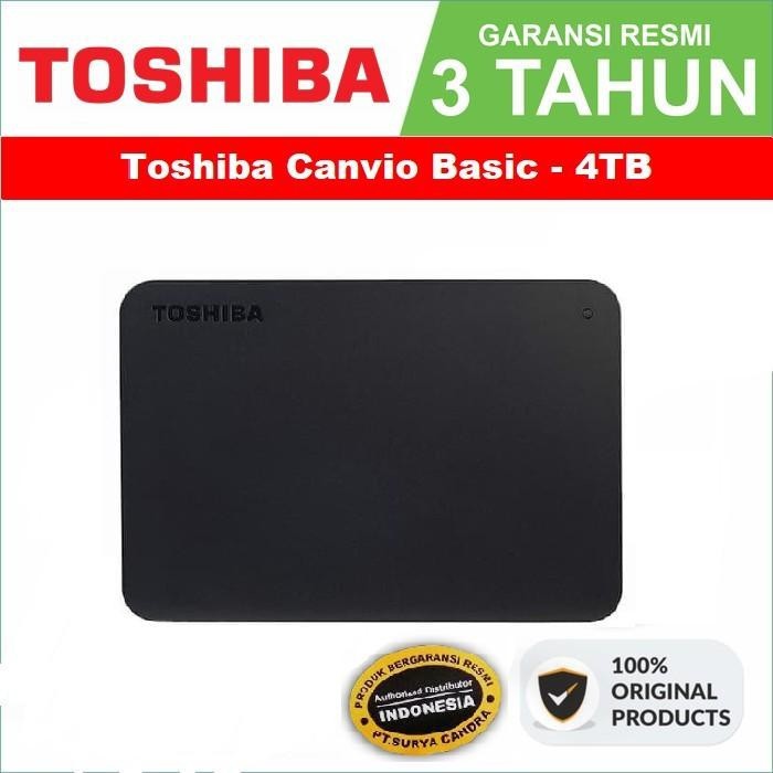 Harddisk Eksternal Toshiba Canvio Basic 4tb