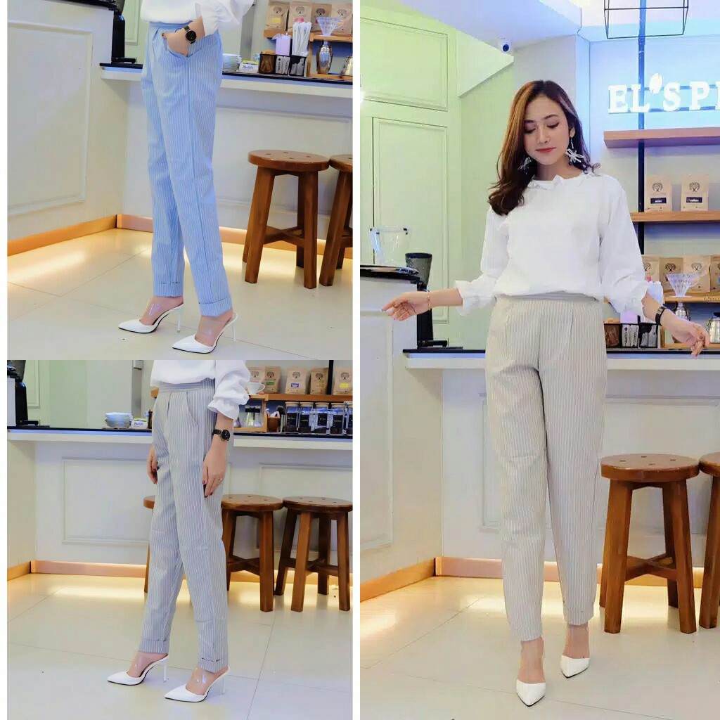 Bisa COD Geyza Pants – Fashion Muslim Ootd Celana murah Celana panjang wanita