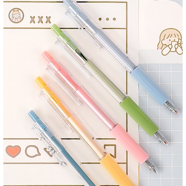 KENSHO Pen Polos Basic Pastel Aesthetic 0.5mm / Bolpen / Pulpen