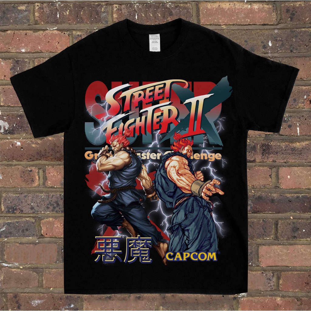 AKUMA STREET FIGHTER II Vintage tees t shirt