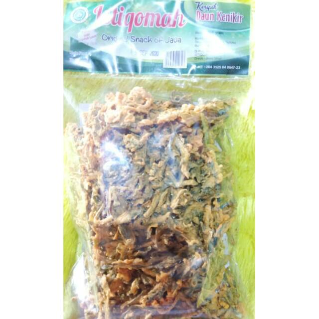 

Keripik daun kenikir-200gr-gurih-renyah-enak-snack murah-tidak bikin batuk