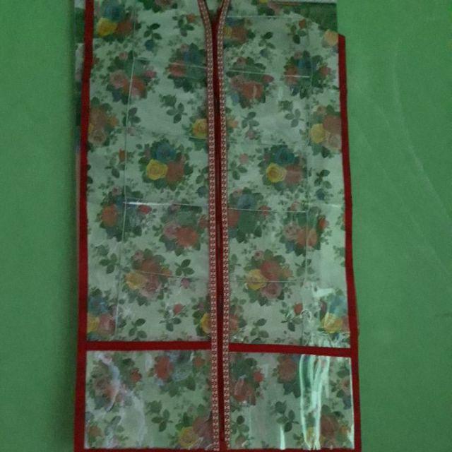 [bisa Cod]promo Murah Set 3 In 1 Rak Tas Gantung Motif Bunga Full Resleting Kualitas Terbaik & Murah