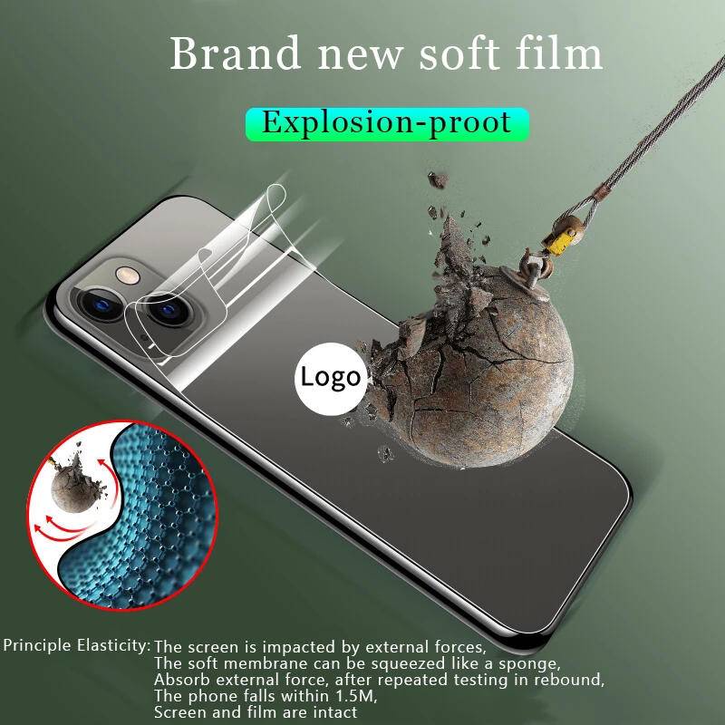 Film Hydrogel Pelindung Layar Depan Belakang Untuk iPhone 13 12 11 Pro MAX Mini X XS MAX XR SE 2022 2020 6 6s 7 8 Plus