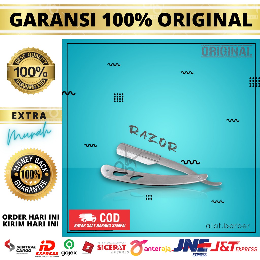 Safety Razor Besi Rambut Razor Isi Silet Barbershop Pangkas Rambut Silet Cukur