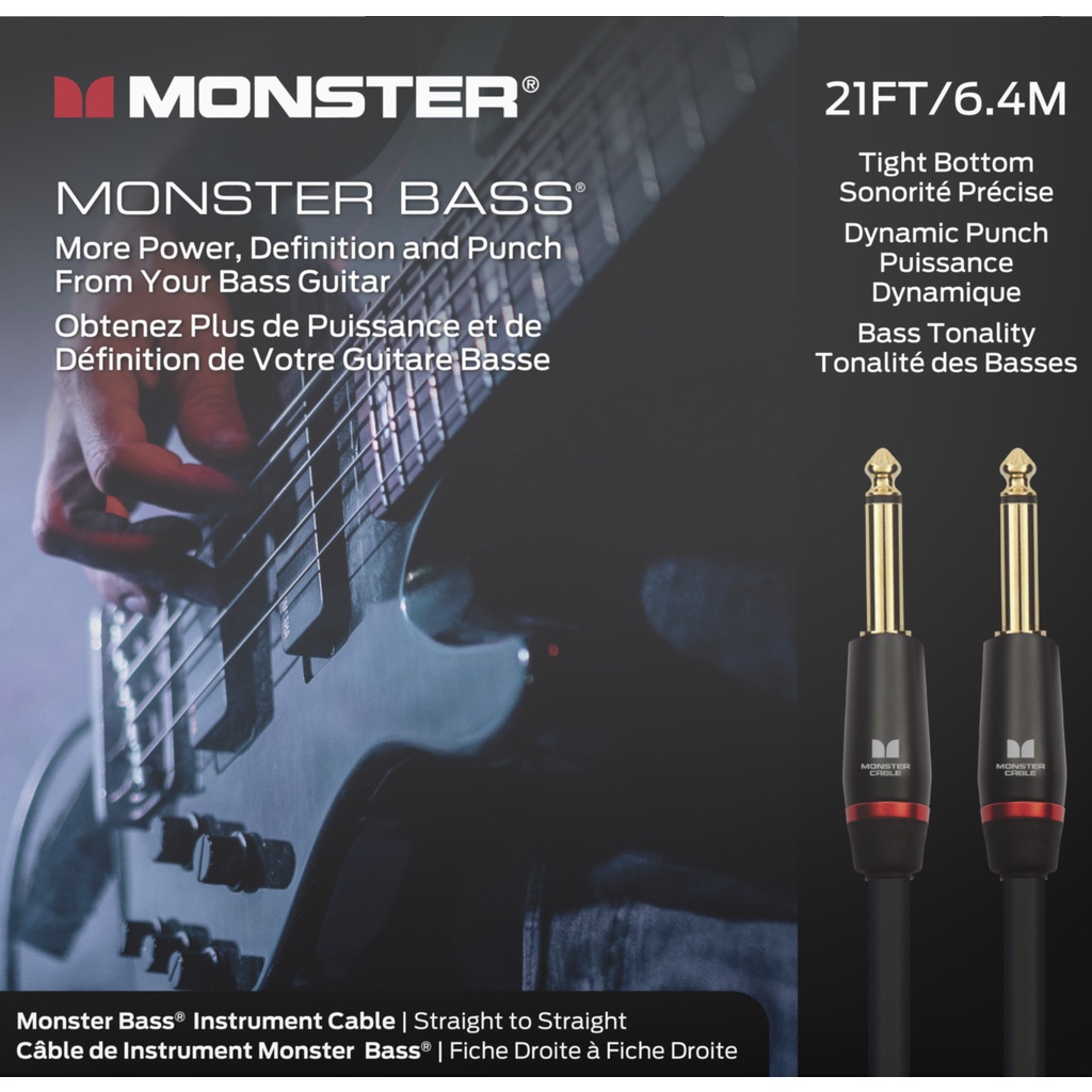 Monster® Prolink Monster Bass® Instrument Cable - Straight to Straight