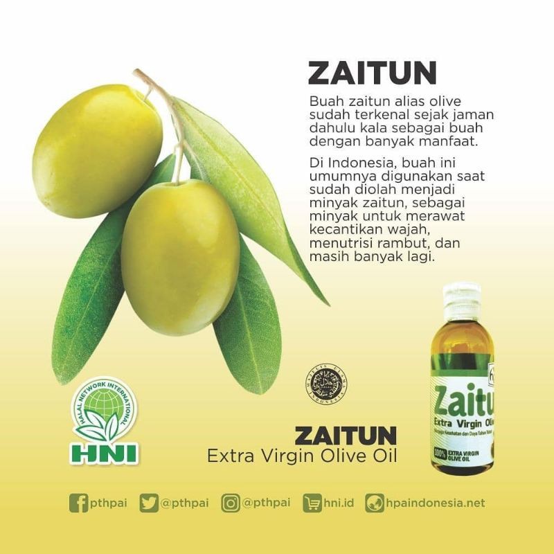 

Minyak Zaitun Extra Virgin Olive Oil