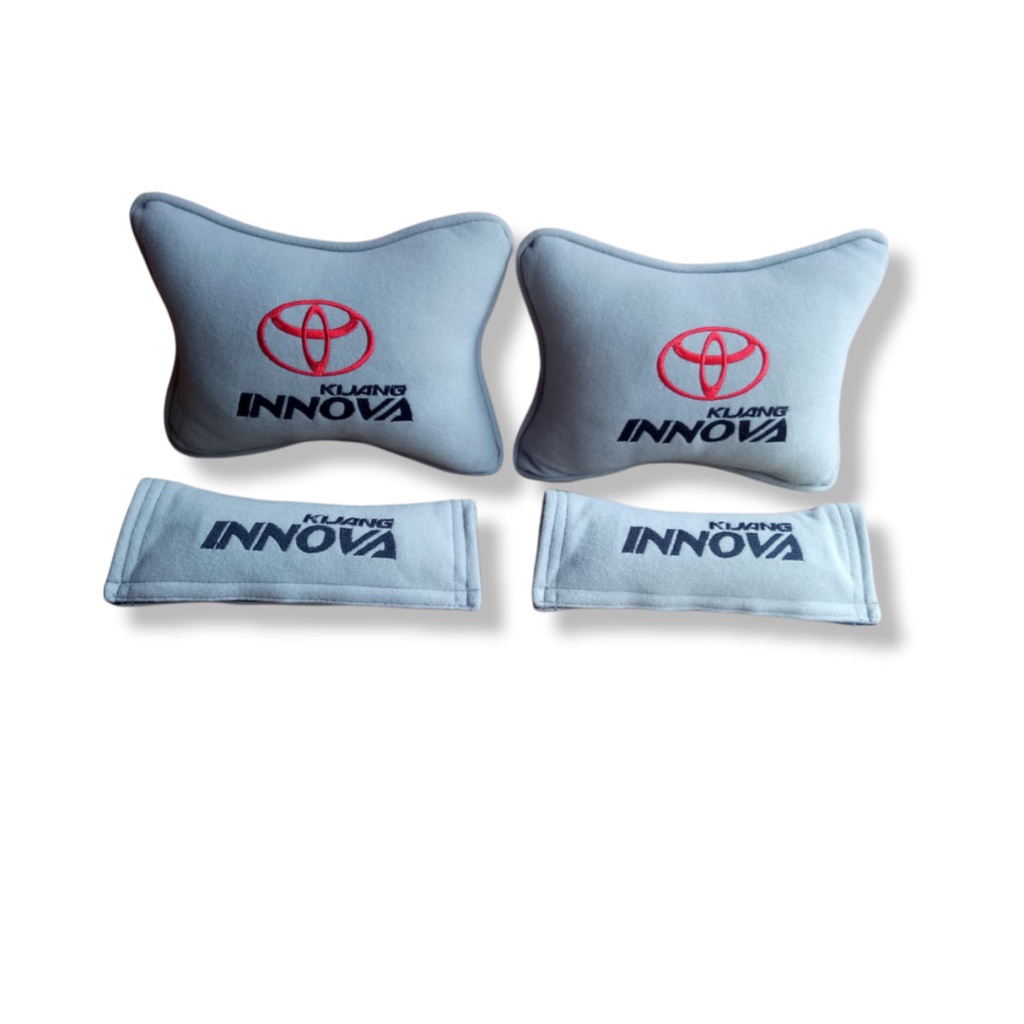 HEADREST MOBIL KIJANG INNOVA BANTAL MOBIL SET KIJANG INNOVA AKSESORIS INTERIOR MOBIL