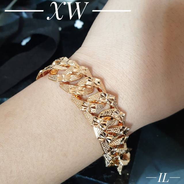 Gelang sisik naga Yaxiya gold/silver G08208