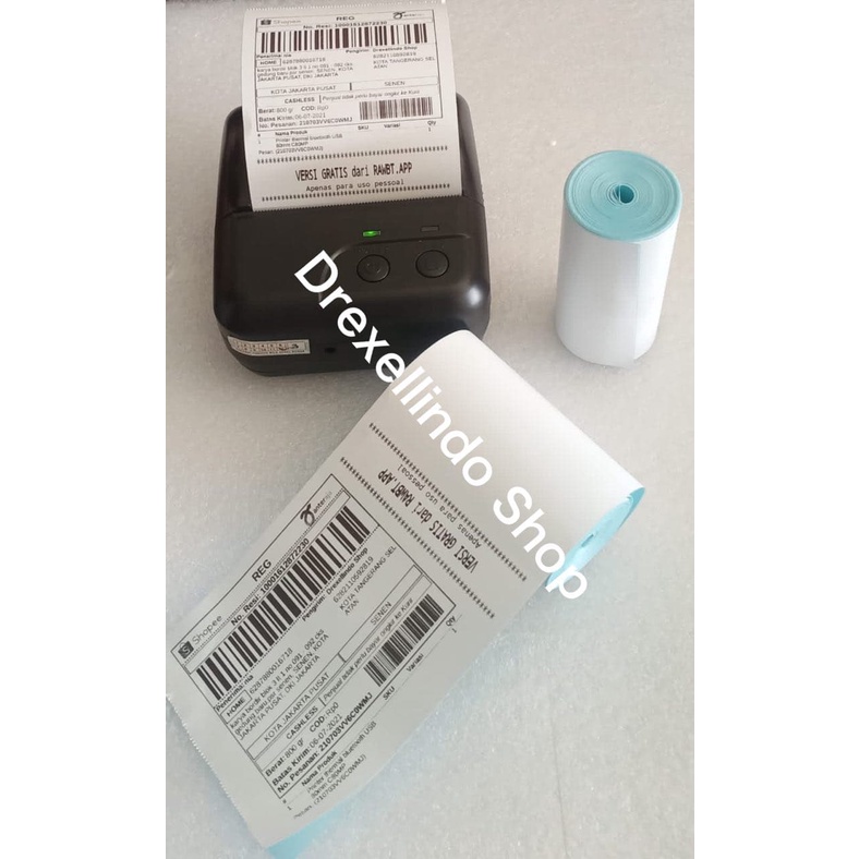 Kertas Thermal Label Stiker 80x40mm Cetak RESI PDF