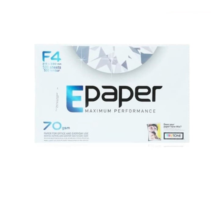 

Kertas HVS E-Paper F4 70gr Kertas Fotocopy MURAH 1 RIM