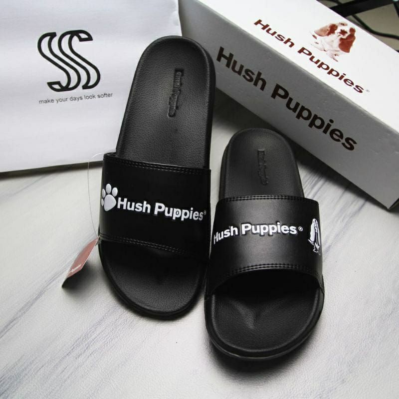 SANDAL SLIDE SANDAL SLOP HUSPUPIES PRIA WANITA FREE PAPERBAG