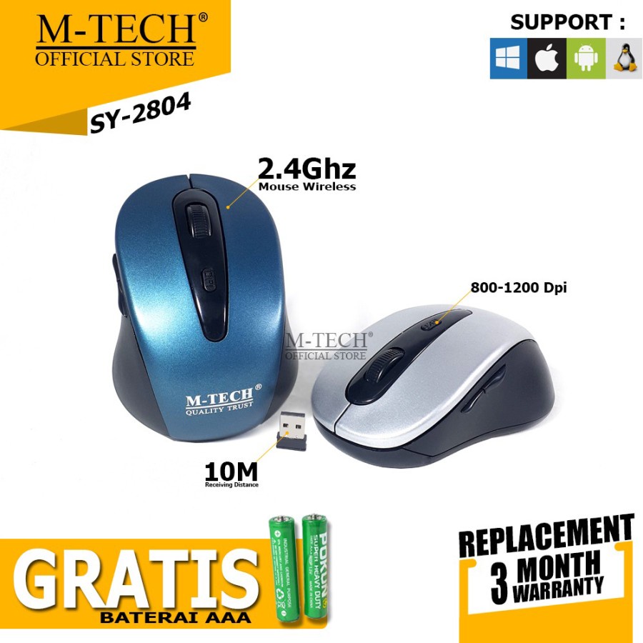 M-Tech Original Mouse Wireless 2804