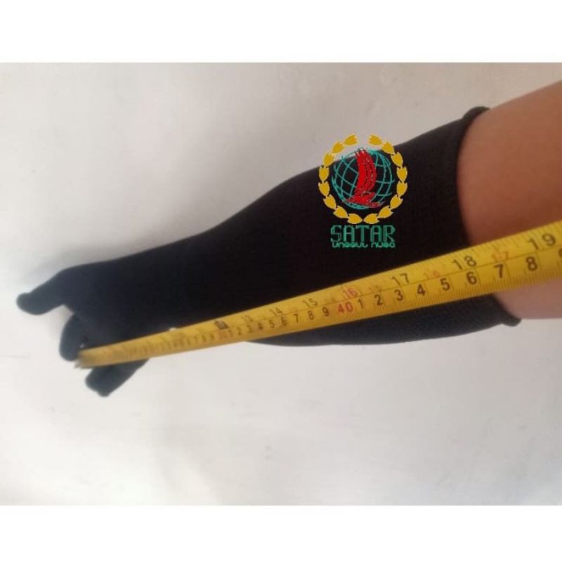 SARUNG TANGAN KAIN PANJANG 46 CM HITAM