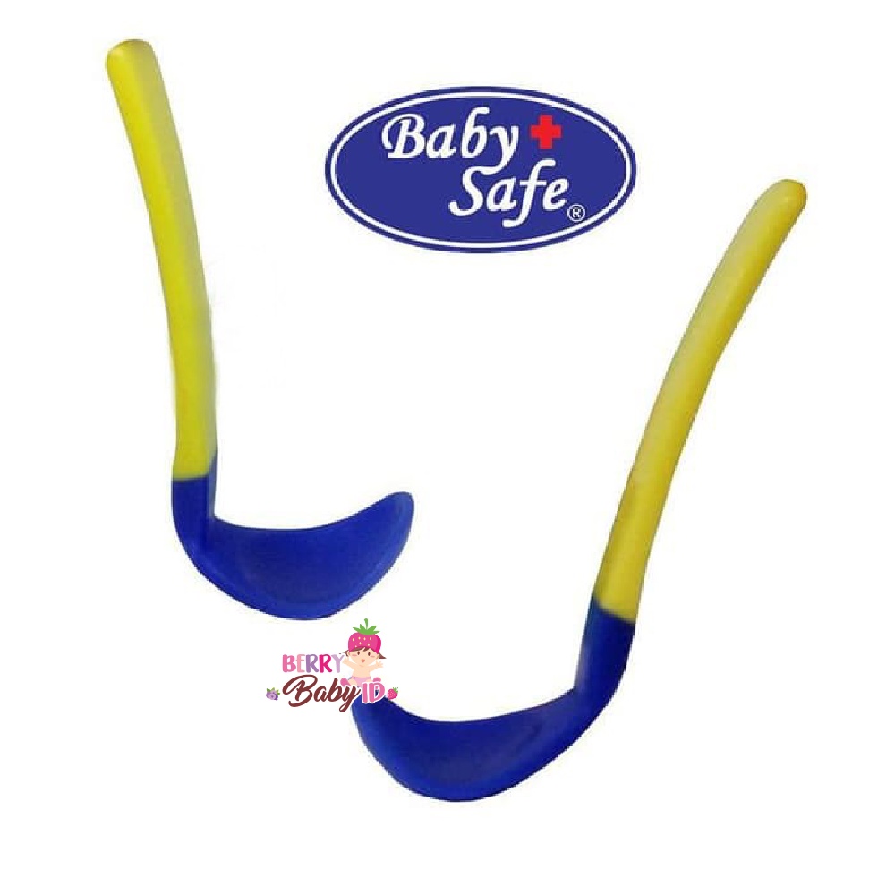 Baby Safe Flexible &amp; Heat Indicator Spoon - Sendok Bayi Fleksibel &amp; Sensor Panas BBS001 Berry Mart