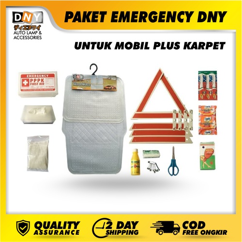 Paket Emergency DNY untuk Mobil plus Karpet