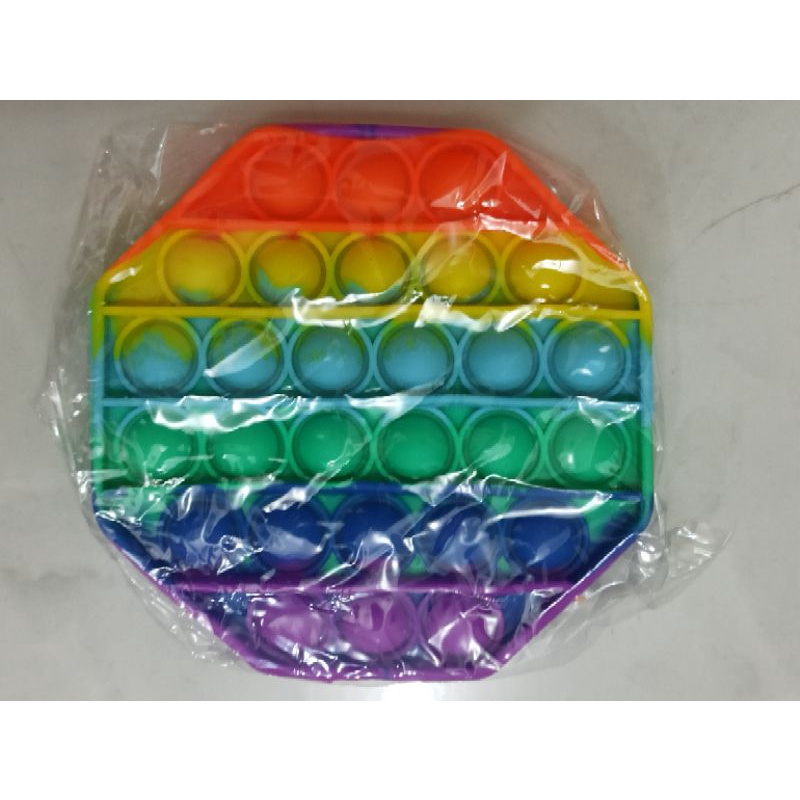 Pop It Rainbow / Fidget Push / Pop It Fidget Toy Mainan Penghilang Stress-Oktagon/Segi 8