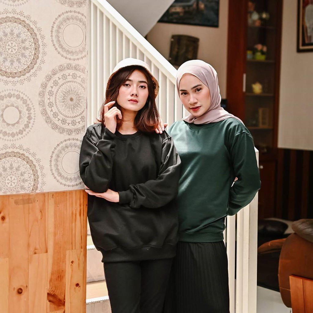 Nara Grosir - Basic Sweater l Sweater Polos l Sweater Pria dan Wanita