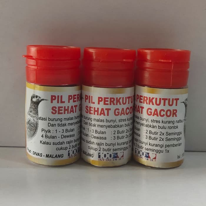 Jamu Pil perkutut sehat gacor perkutut MMM1915
