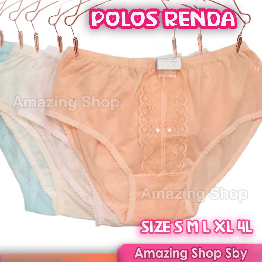 1 Lusin / 12Psc GROSIR CELANA DALAM WANITA Putri Yuliana Nafisya Renda Cantik Murah Amazing Shop SBY